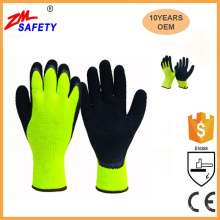 10 Gauge Strick Liner Anti-Rutsch-Grün-Schaum-Latex-Handschuhe mit Palm Coated